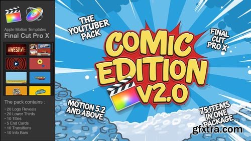 Videohive - The YouTuber Pack - Comic Edition V2.0 - Final Cut Pro X - 19694213