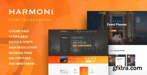 ThemeForest - Harmoni - Event Management PSD Template - 21461054