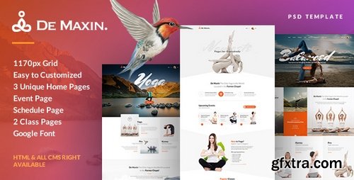 ThemeForest - De Maxin - Yoga PSD Template - 20468605