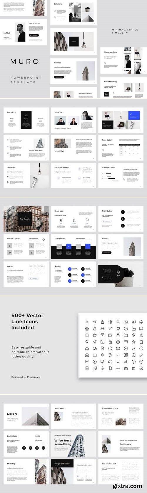 MURO - Powerpoint Minimal Template