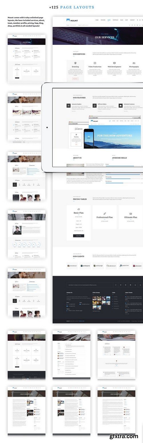 CM - Mount &ndash; Multi Business PSD Template 1793307