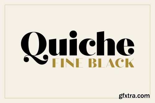 CM - Quiche Fine Black Font 2565800