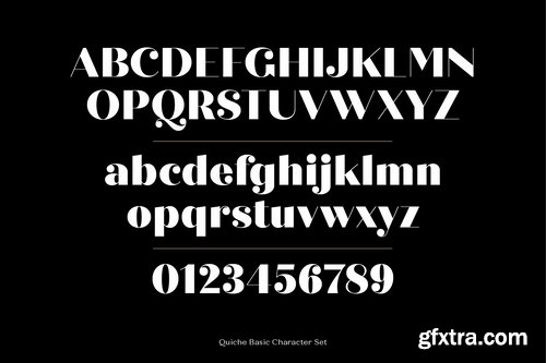 CM - Quiche Fine Black Font 2565800