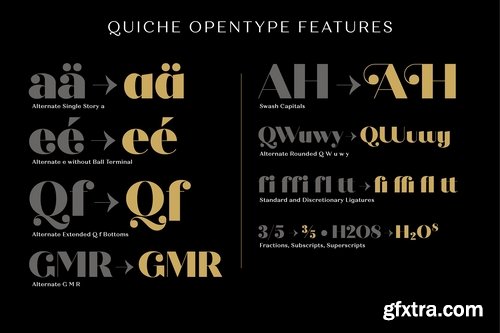 CM - Quiche Fine Black Font 2565800