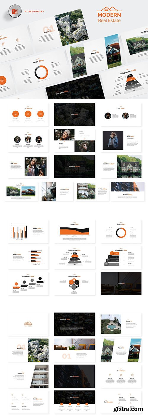 Modern Real Estate Powerpoint Template