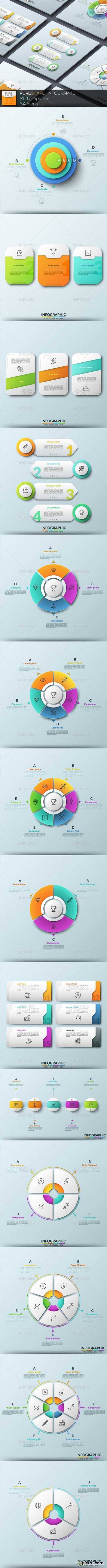 Graphicriver - Pure Shape Infographic. Set 12 20622616