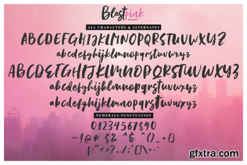 Blastpink Script Font