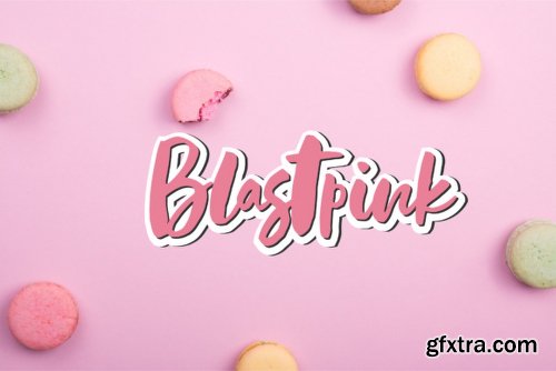 Blastpink Script Font