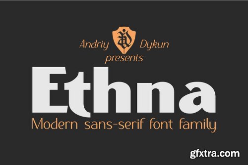 Ethna Font Family  - 8 Fonts