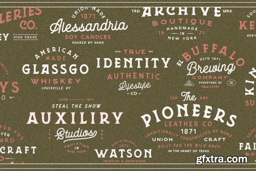 Grit and Caliber Font Family  - 3 Fonts