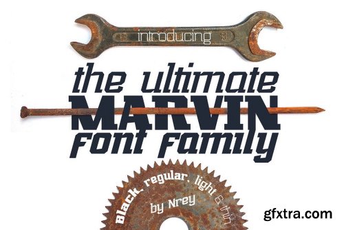 Marvin Slab Font Family  - 10 Fonts