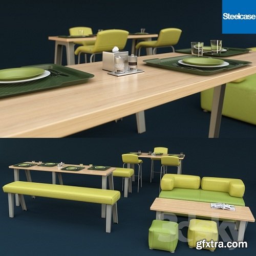 Steelcase office furniture dining room