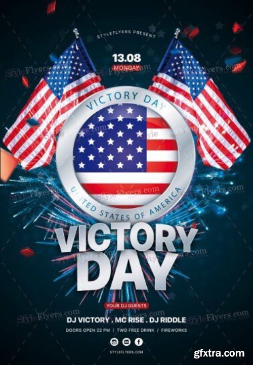 Victory Day V19 2018 PSD Flyer Template