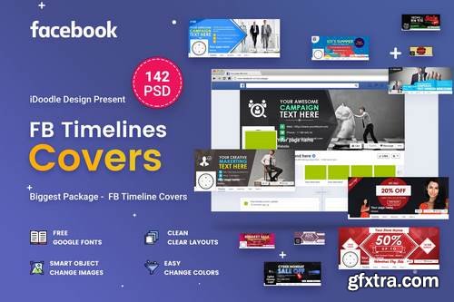 Organic Facebook Ads - 20 PSD