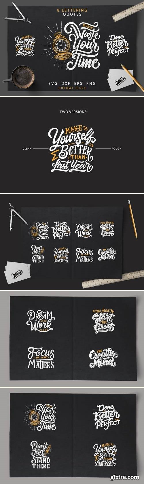 Lettering Motivational Quotes SVG Bundle