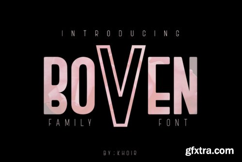 Boven - 5 Fonts