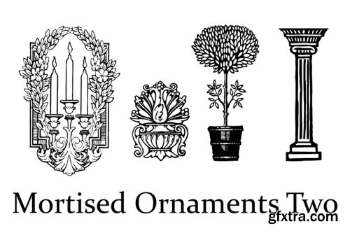 Mortised Ornaments Font