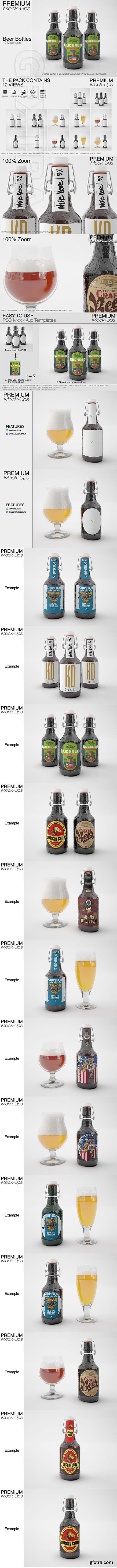 Beer Bottle Mockup Pack