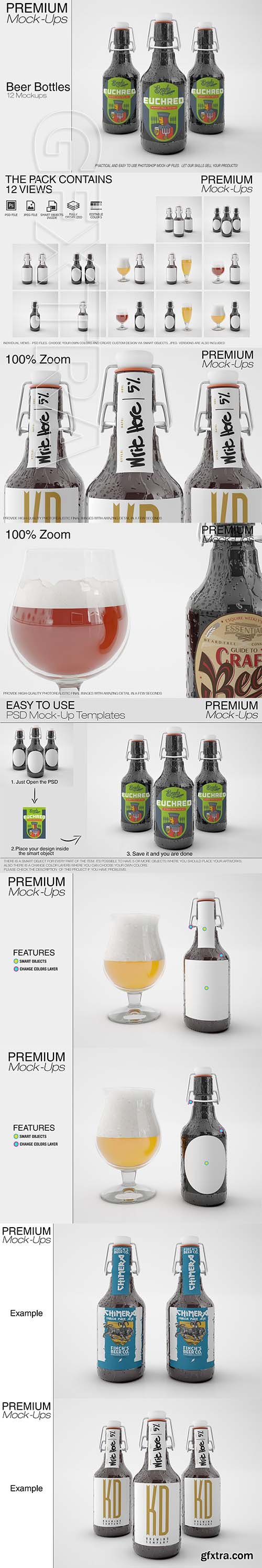 Beer Bottle Mockup Pack