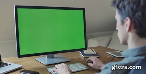 Videohive - Designer Computer Green Screen For Mock Up - 11039585