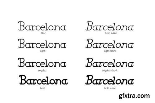 Barcelona Family - 8 Fonts