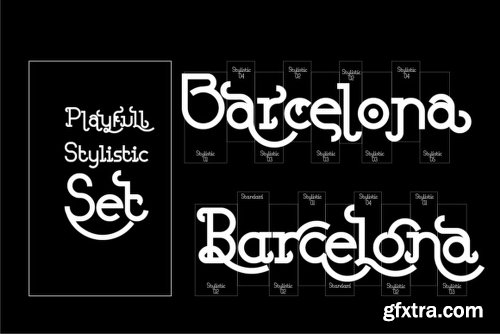 Barcelona Family - 8 Fonts