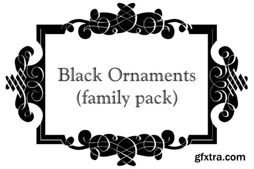 Black Ornaments Family - 5 Fonts