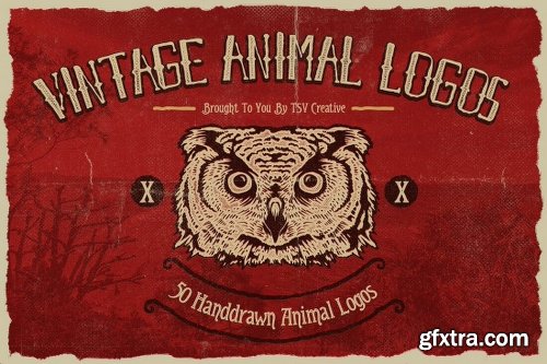 Vintage Rustic Bundle of 325+ Logos, Fonts and Photo Mockups