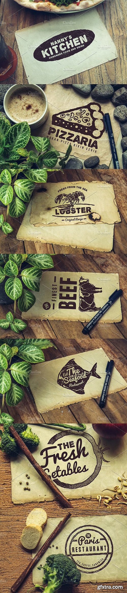 Vintage Rustic Bundle of 325+ Logos, Fonts and Photo Mockups