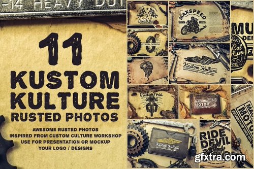 Vintage Rustic Bundle of 325+ Logos, Fonts and Photo Mockups