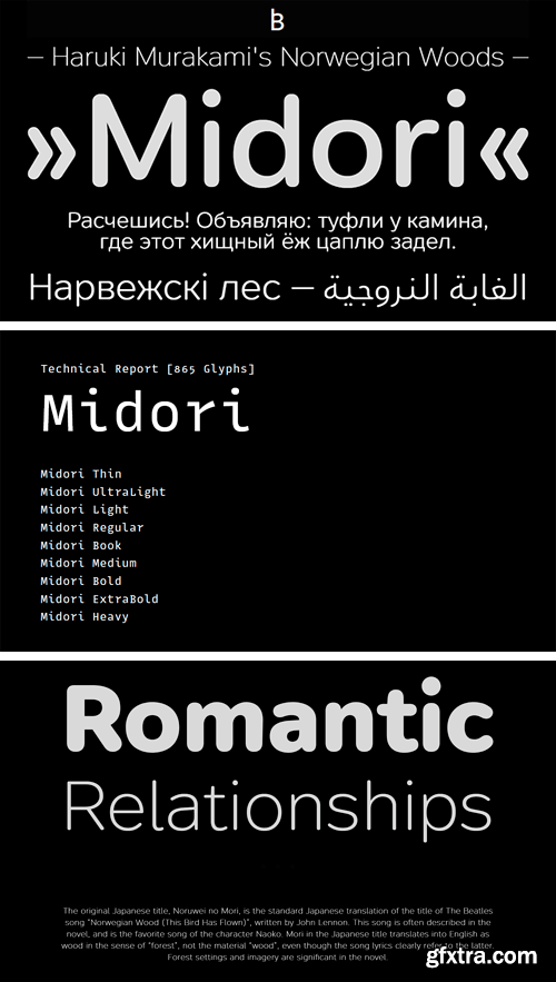 Midori Font Family