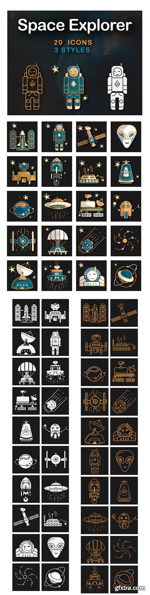 Space Explorer Icons