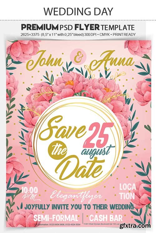 Wedding Day V28 2018 Flyer PSD Template