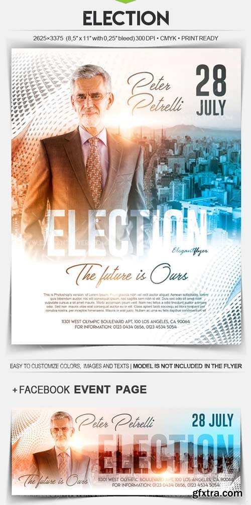 Election V1 2018 Flyer PSD Template