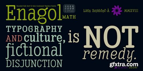 Enagol Math Font Family - 8 Fonts