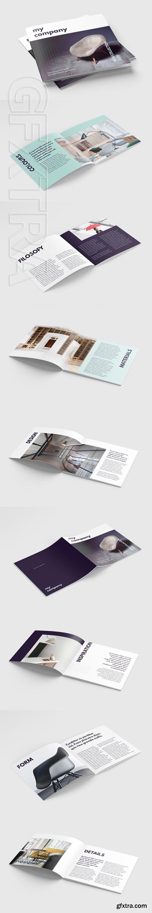 Square Magazine or Brochure Template