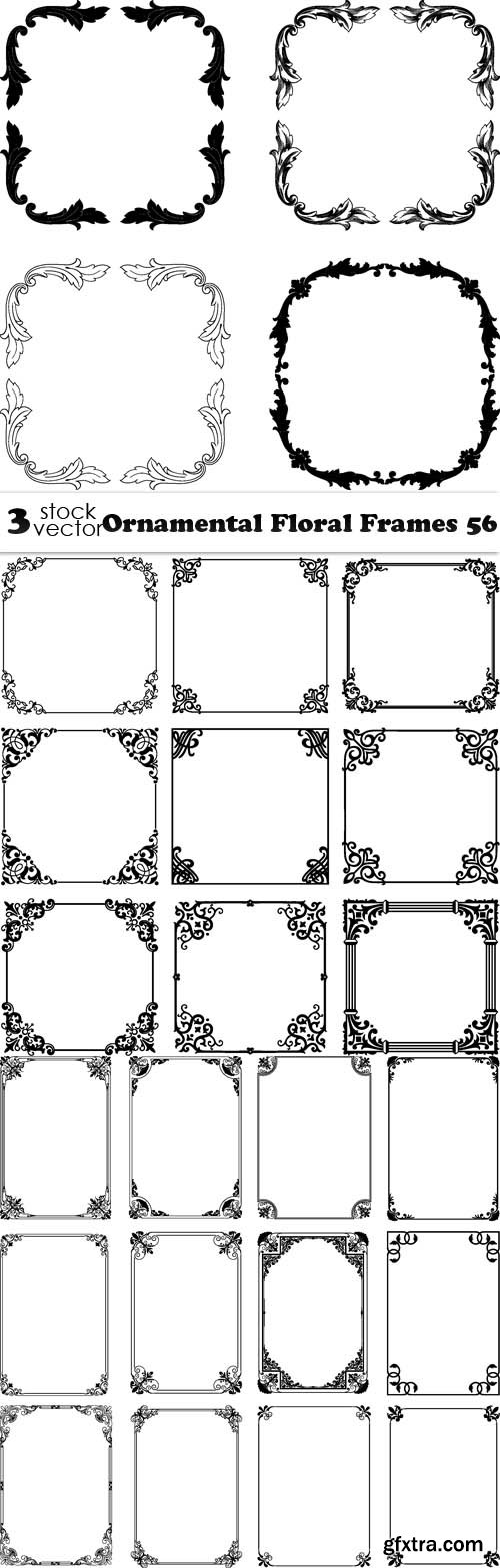 Vectors - Ornamental Floral Frames 56