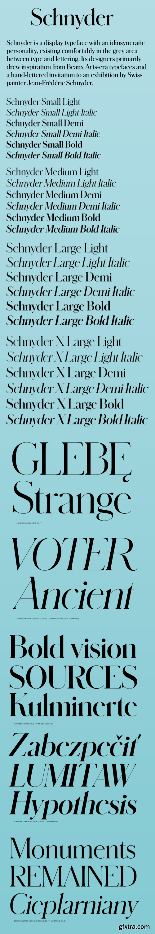 Schnyder Font Family