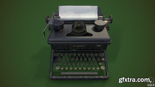 Typewriter 3d Model