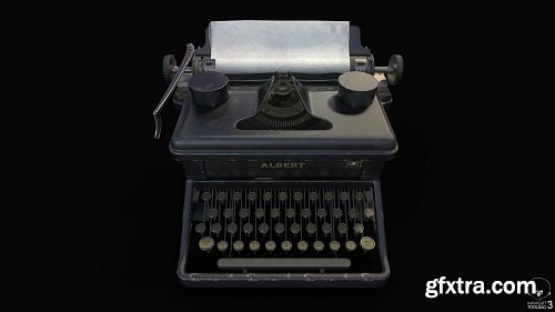 Typewriter 3d Model