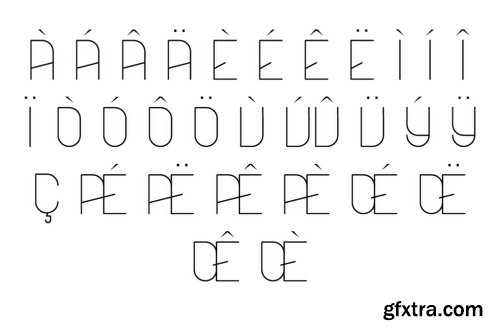 Angulus - 6 Fonts