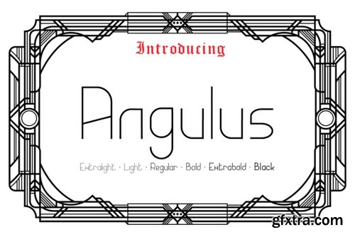 Angulus - 6 Fonts