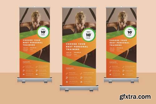 Fitness Rollup Banner Promotion