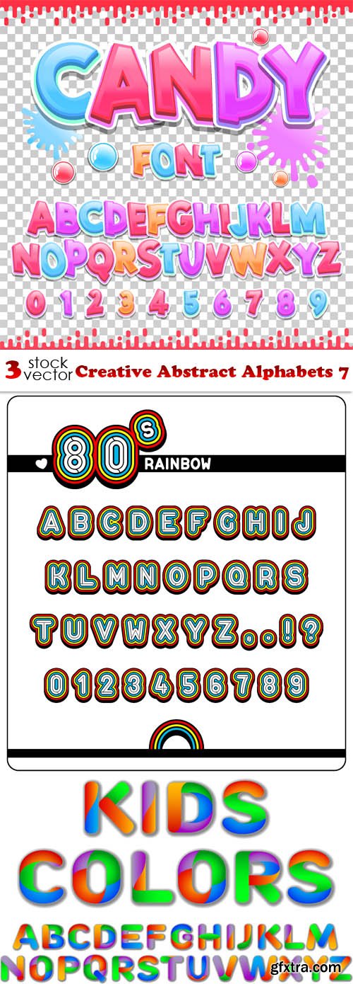 Vectors - Creative Abstract Alphabets 7