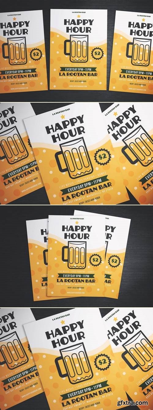 SIMPLE HAPPY HOUR BEER FLYER