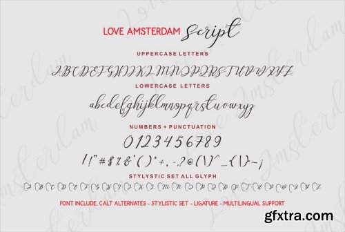 Love Amsterdam - 3 Fonts