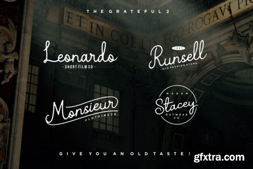 The Grateful - 4 Fonts