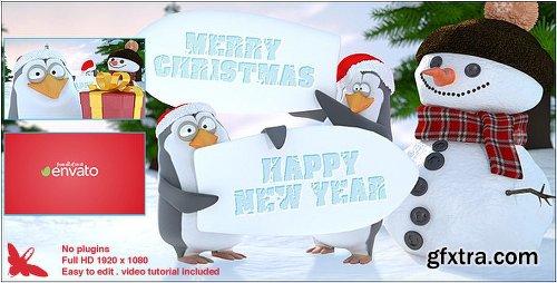 Videohive Christmas Penguins 9441586