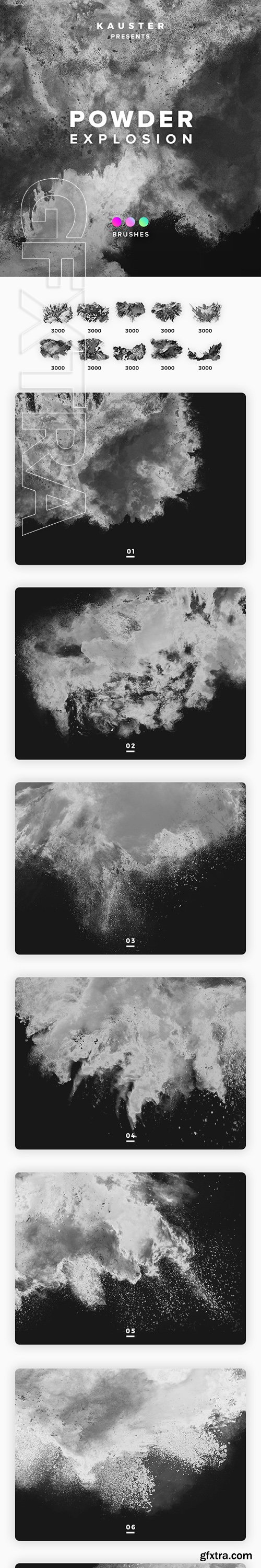 GraphicRiver - Powder Explosion Brushes 22220193