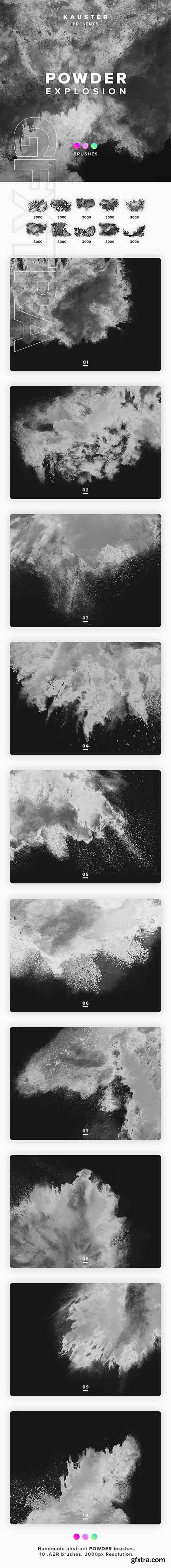 GraphicRiver - Powder Explosion Brushes 22220193